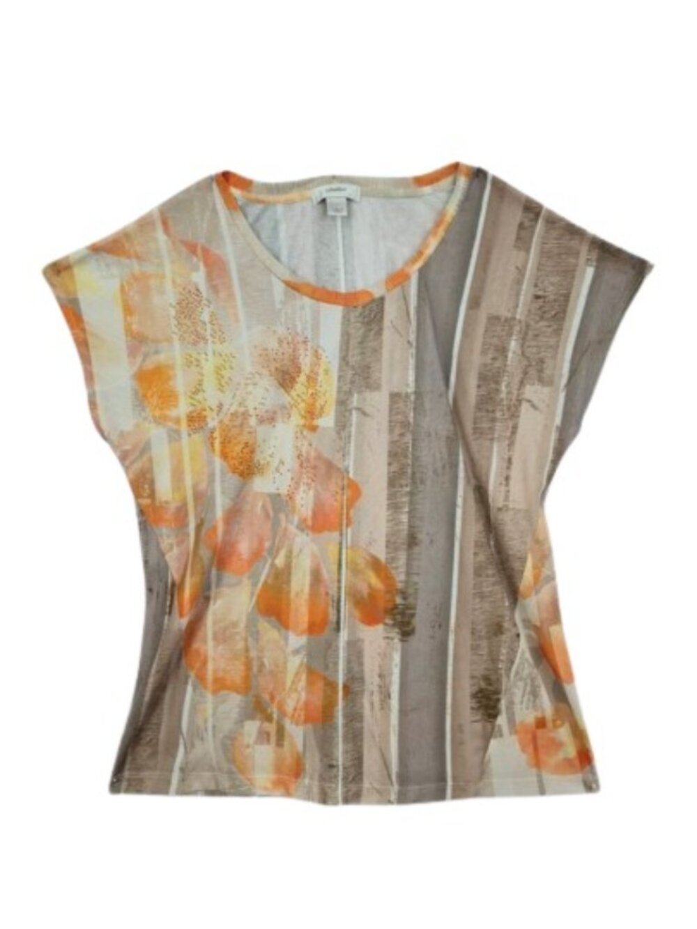 CJ Banks Abstract Rhinestone Top 1X